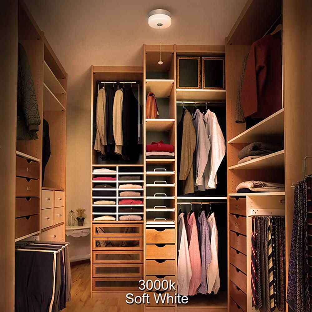 Commercial Electric Spin Light 7 in. Closet Light LED Flush Mount Ceiling Light