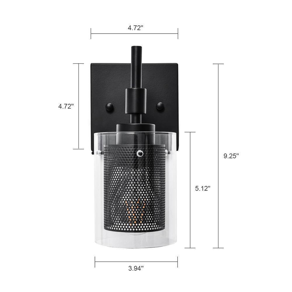 EDISLIVE Fraga 4.72 in. 1-Light Vanity Light Fixture Wall Sconce