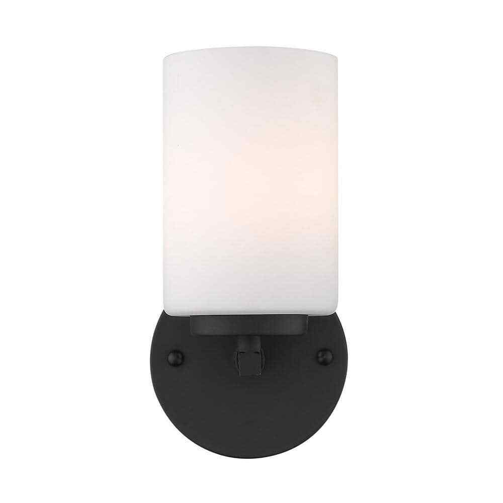 Golden Lighting Manhattan Matte Black 1-Light Bath Vanity