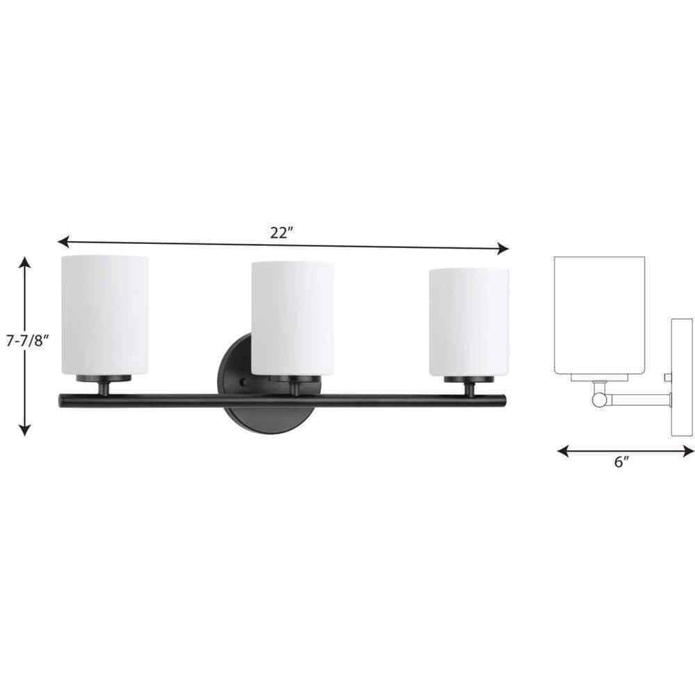 Progress Lighting Replay Collection Three-Light Bath + Vanity P2159-31
