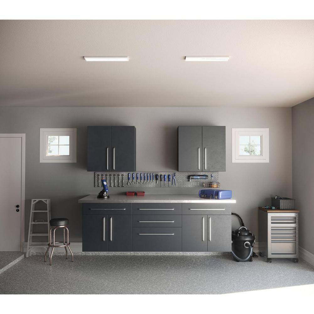 Progress Lighting Everlume Satin White Modern LED Linear Panel Light Flush Mount