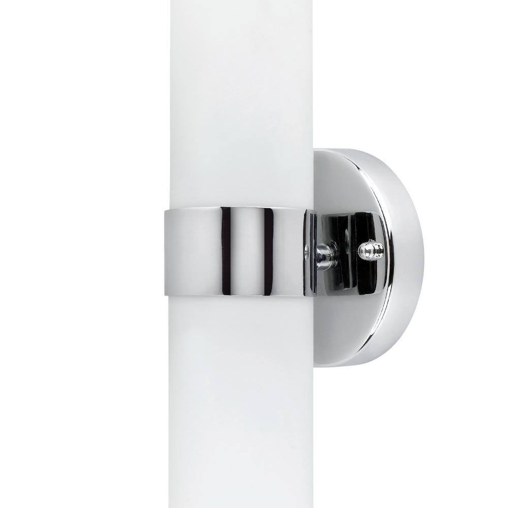 Globe Electric Champagne 2-Light Chrome Adjustable Bath Vanity Light 50769