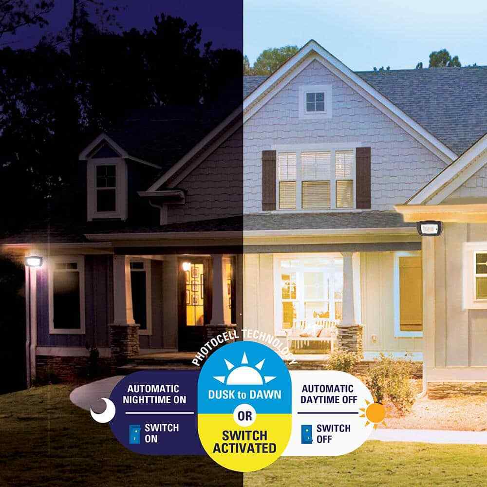 HALO ARFL 45-Watt Bronze Outdoor Integrated LED Residential Floodlight
