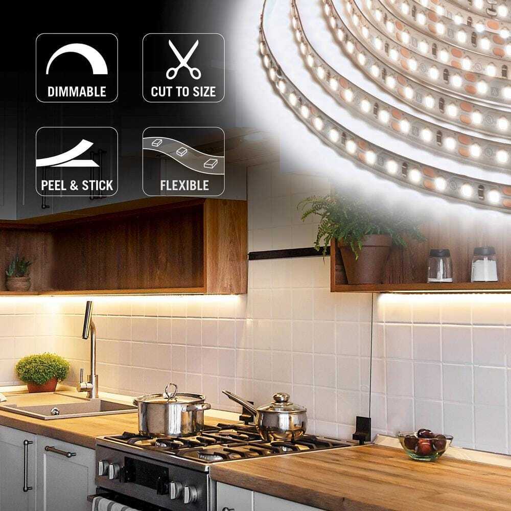 Armacost Lighting RibbonFlex 8.2 ft. LED Tape Light 60 LEDs/m Soft Bright White