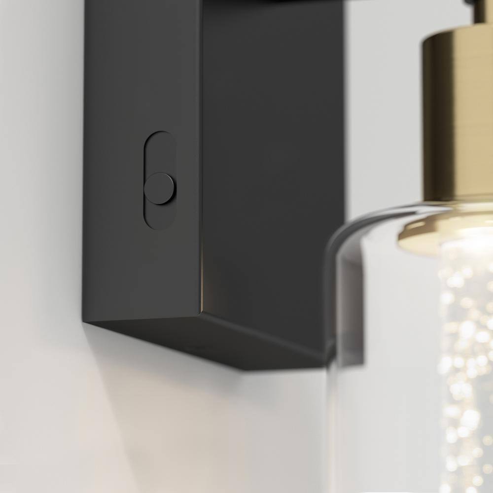 Artika Champagne Globe 26 in. LED 5 Vanity Light Bar for Bathroom Bubble Glass