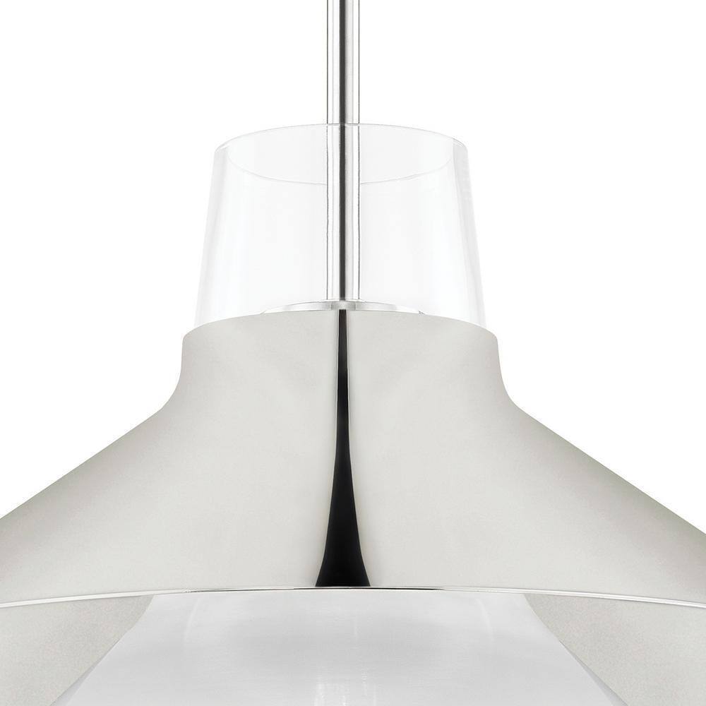 MITZI HUDSON VALLEY LIGHTING Jessy 1-Light Polished Nickel Large Pendant