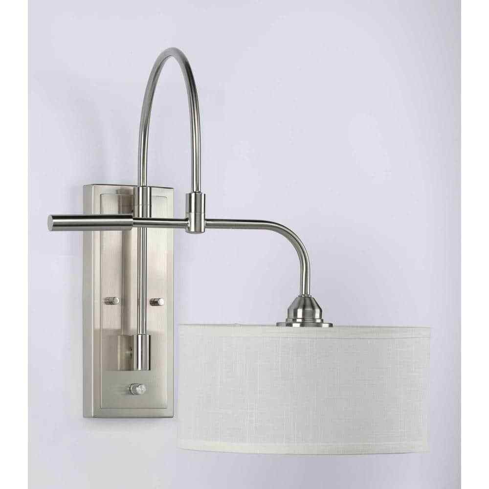 Progress Lighting Kempsey Brushed Nickel Swing Arm Wall Bracket