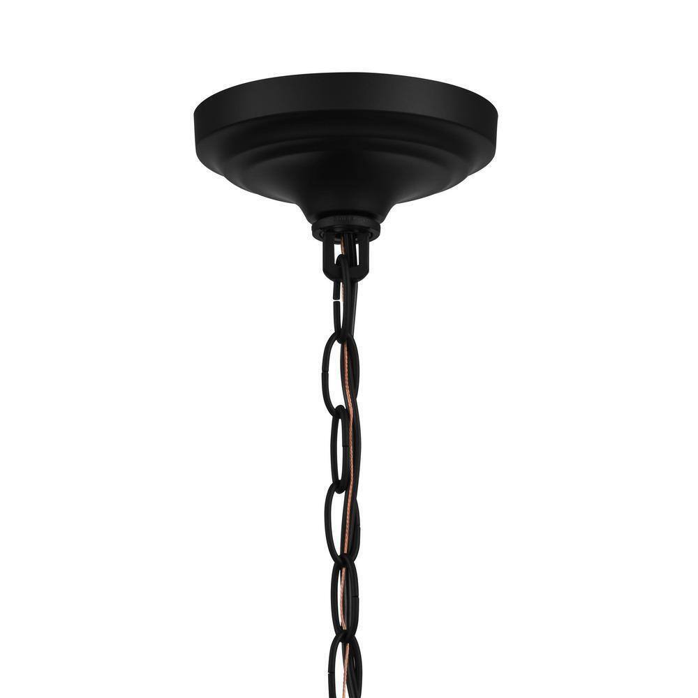 Hampton Bay Belvedere Park Bronze Mini-Pendant Farmhouse Hanging Light