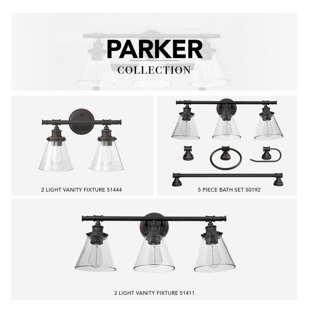 Globe Electric Parker 2-Light Oil Rubbed Bronze Vanity Light