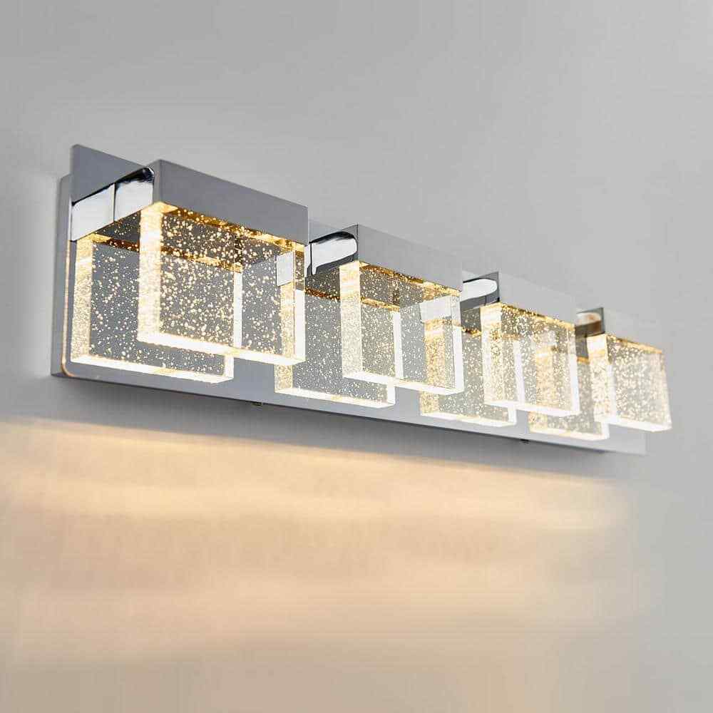 Artika Bubble Cube 24 in. Chrome LED Vanity Light Bar VAN4BC-ON