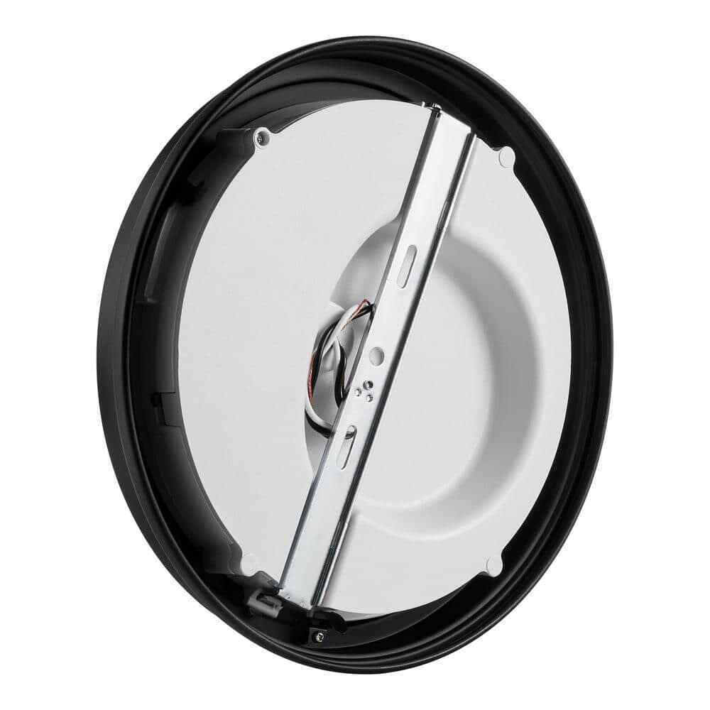 Commercial Electric Matte Black LED Flush Mount Low Profile Ceiling Light 2-Pack