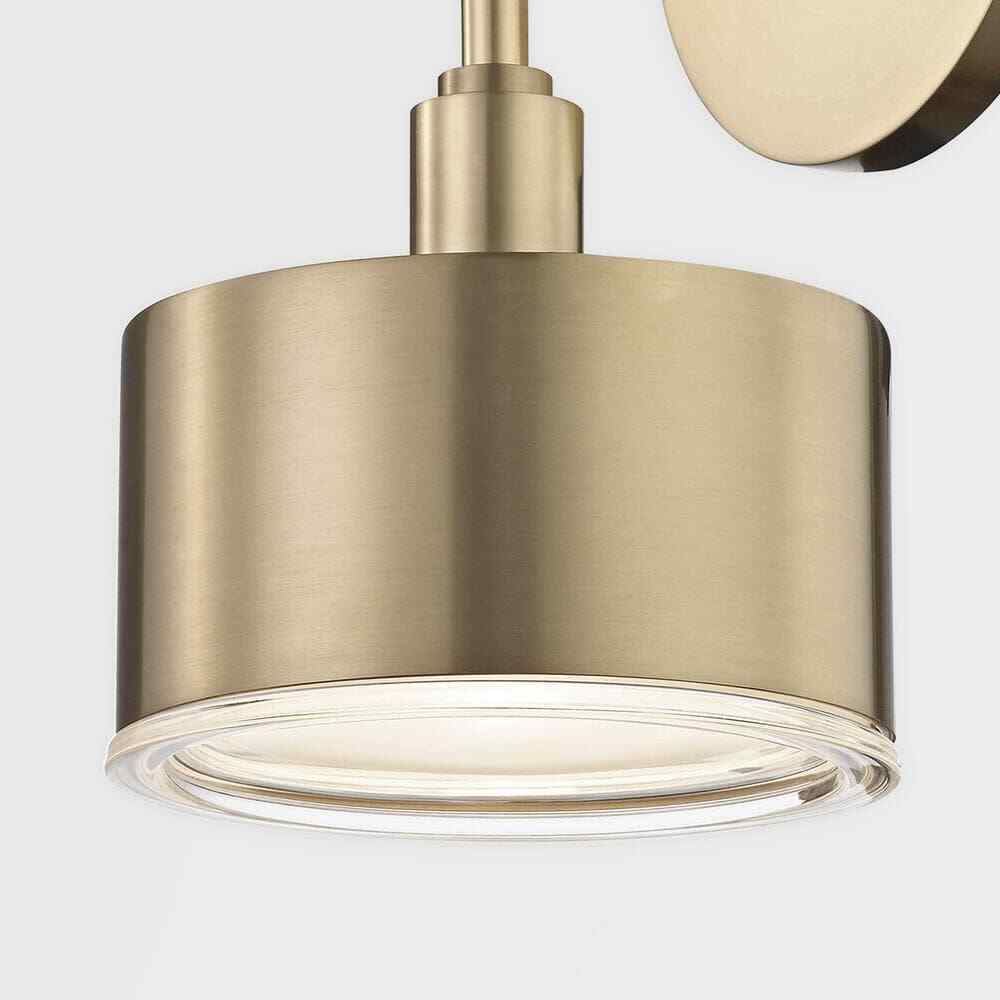 MITZI HUDSON VALLEY LIGHTING Nora 1-Light Aged Brass LED Wall Sconce