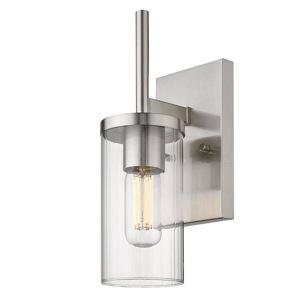 Golden Lighting Winslett 4.875 in. 1-Light Pewter Sconce