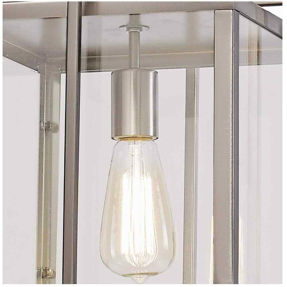 Bel Air Lighting Eastwood II 10 in. Brushed Nickel Mini Pendant Light Fixture