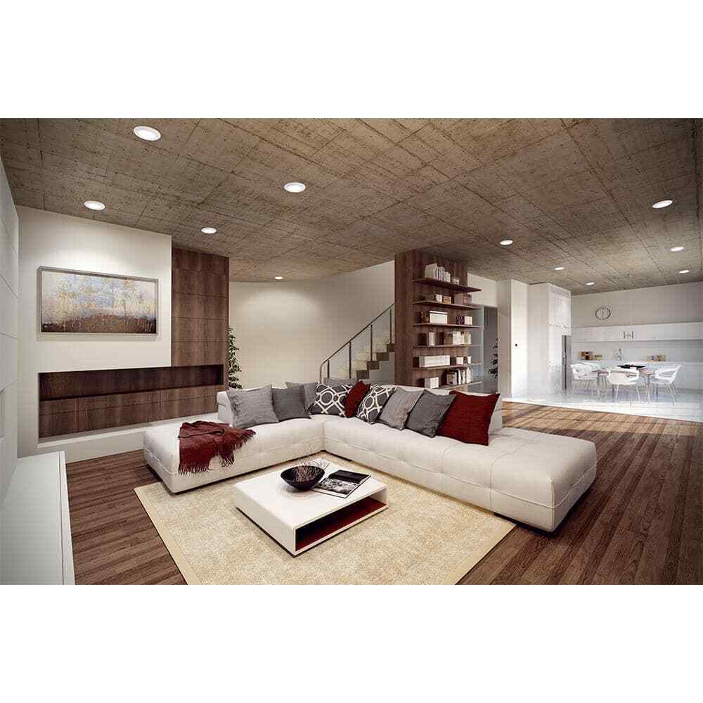 HALO BLD 4 in. White Integrated LED Recessed Ceiling Light Trim 3000K Soft White