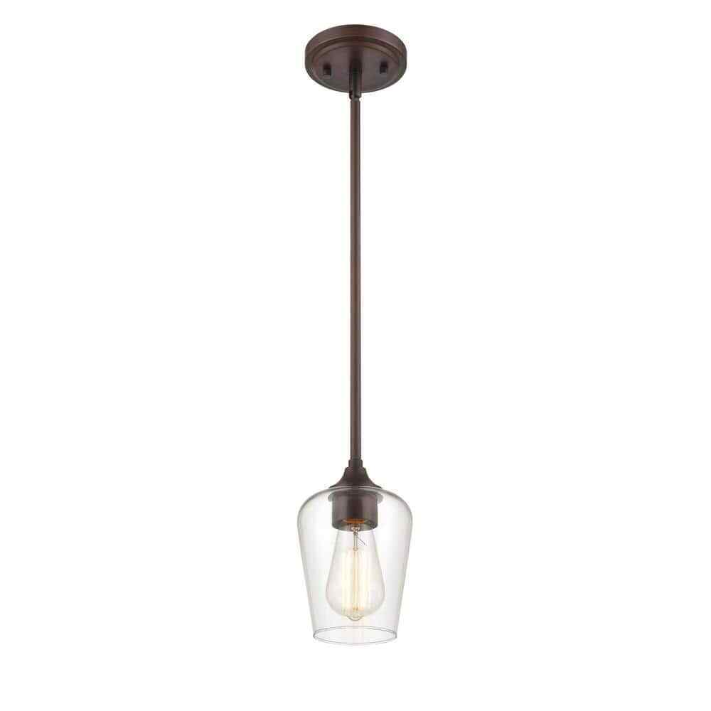 Millennium Lighting 1-Light 5 in. Rubbed Bronze Mini Pendant 9731-RBZ