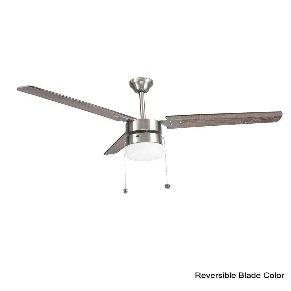 Montgomery 56 in. Indoor Brushed Nickel Ceiling Fan with Light RDB9156-BN