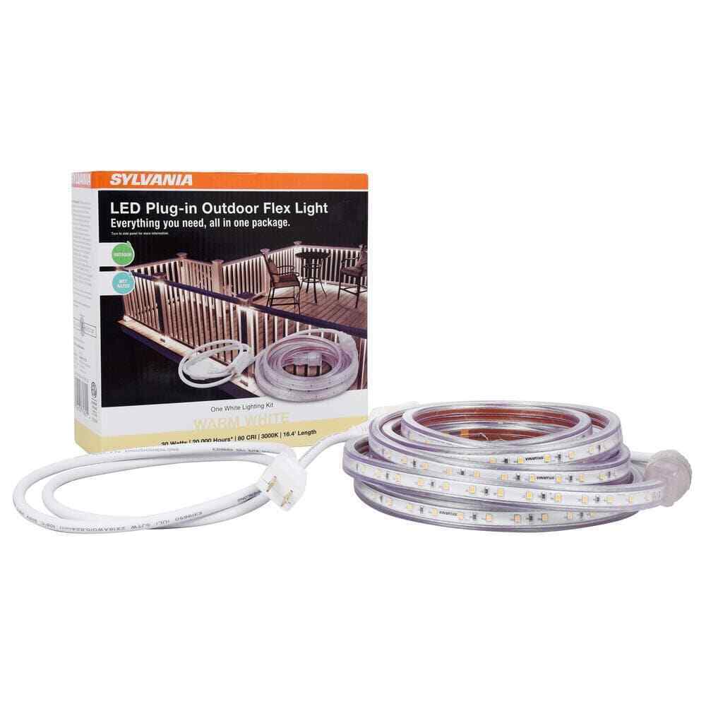 Sylvania 16.4 ft. 30-Watt Plug-In Outdoor Flex LED Landscape Lighting Strip