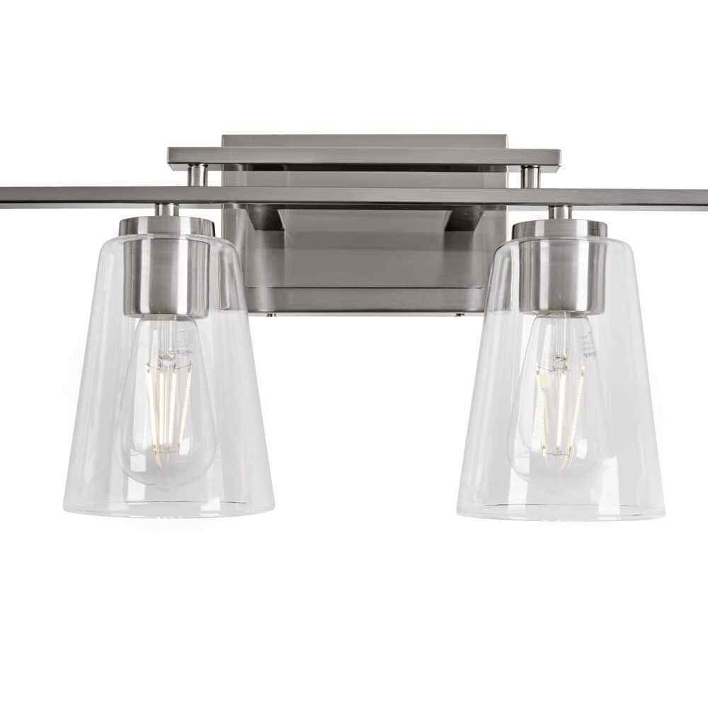 STANFORD LIGHTING Cassino 32 in. 4-Light Brushed Nickel Vanity Light