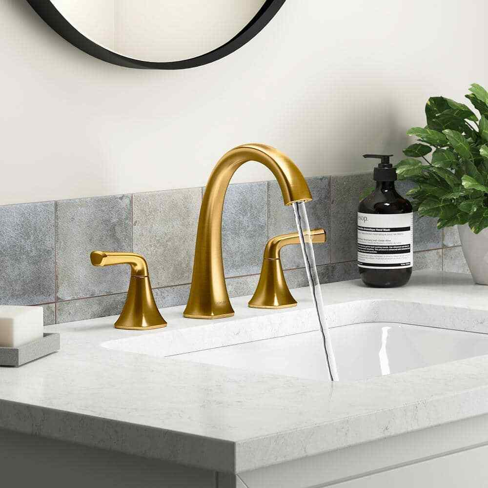 KOHLER Sundae 8 in. Widespread Double Handles Bathroom Faucet