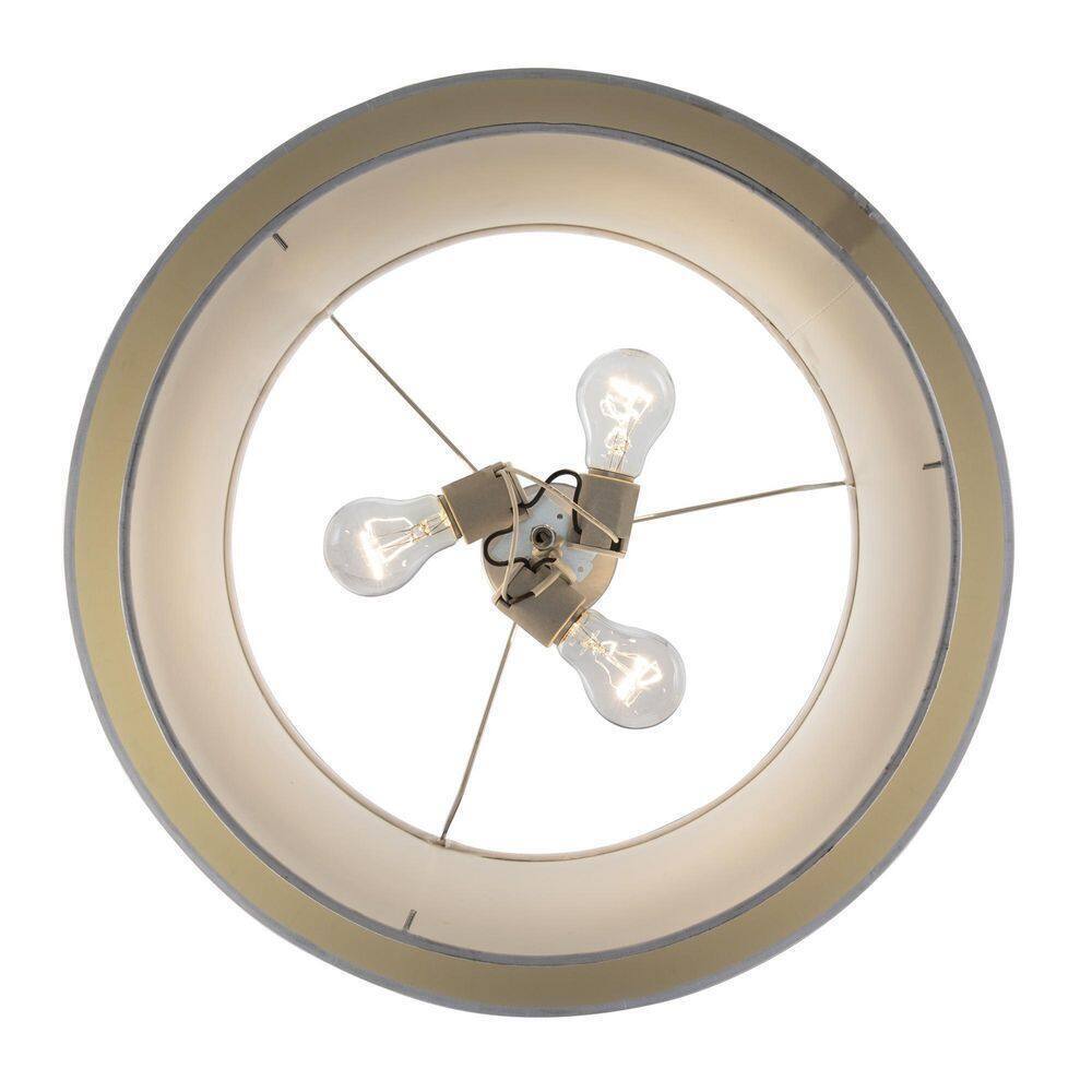 Bel Air Lighting Schiffer 18 in. 3-Light Brushed Nickel Kitchen Pendant Light