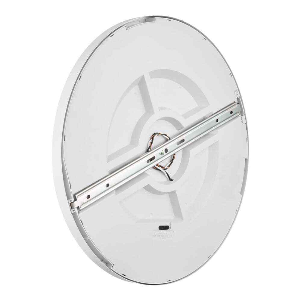 Commercial Electric 19 in. 5CCT Selectable LED Flush Mount Matte White 2-Pack