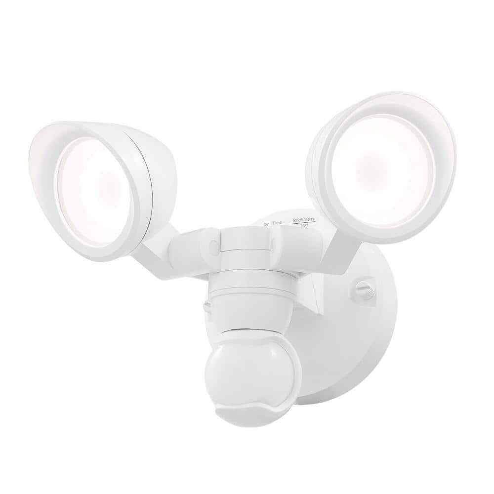 Defiant MaxDetect 240-Degree White Motion Activated Wired Outdoor Flood Light