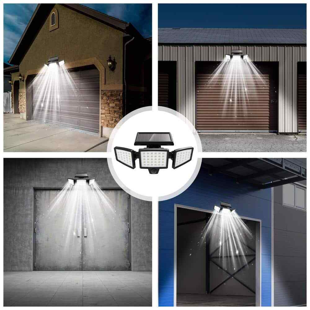 Pinegreen Lighting Integrated LED Black120-Degree Solar Motion Activated Light