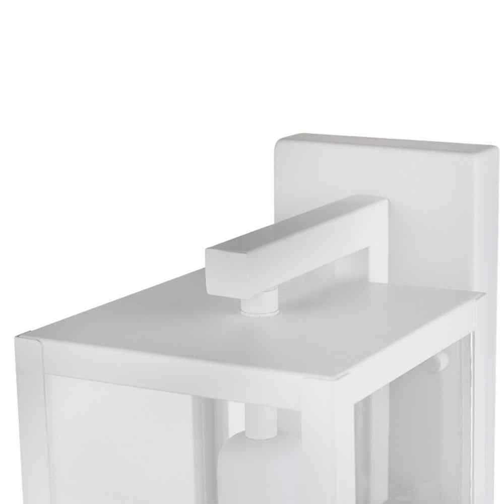 Globe Electric Bowery Matte White Farmhouse Indoor/Outdoor 1-Light Wall Sconce