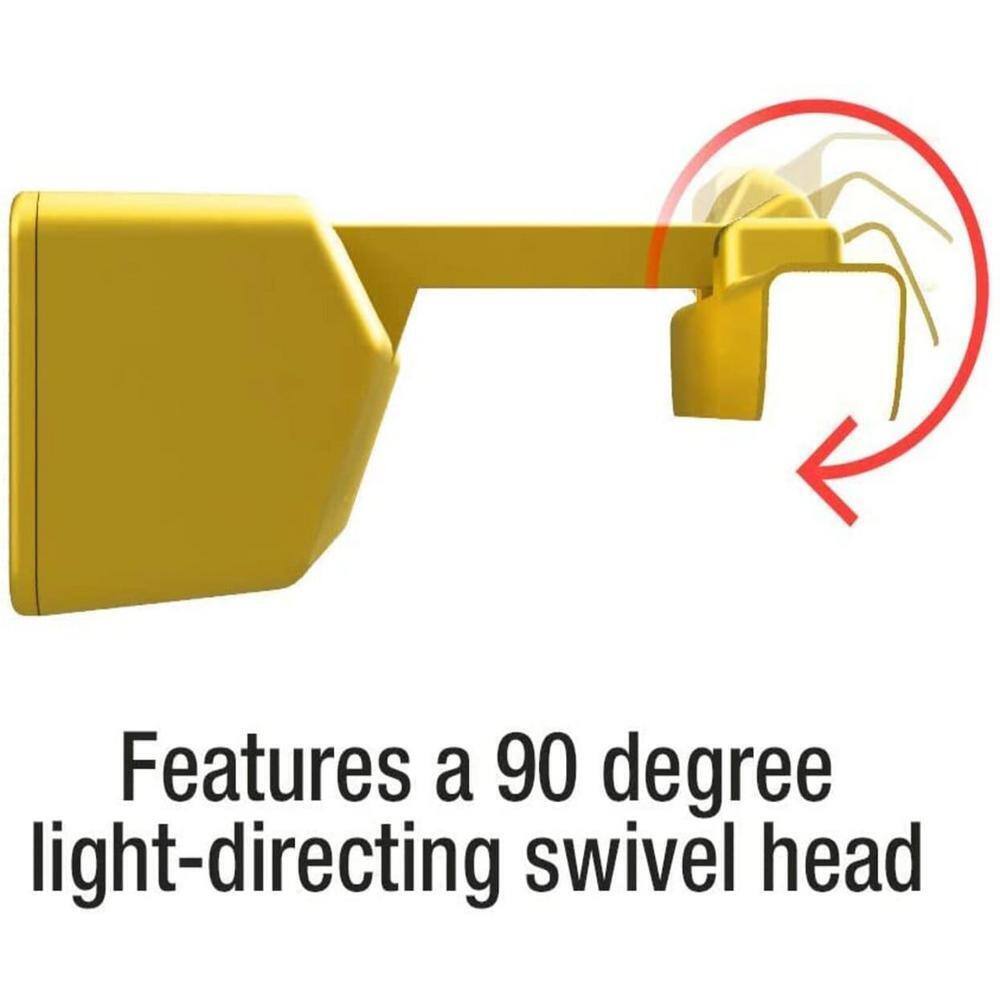 Westek Satin Gold 8 in. LED Swivel Picture Light with Remote Control BL-PL8-GD