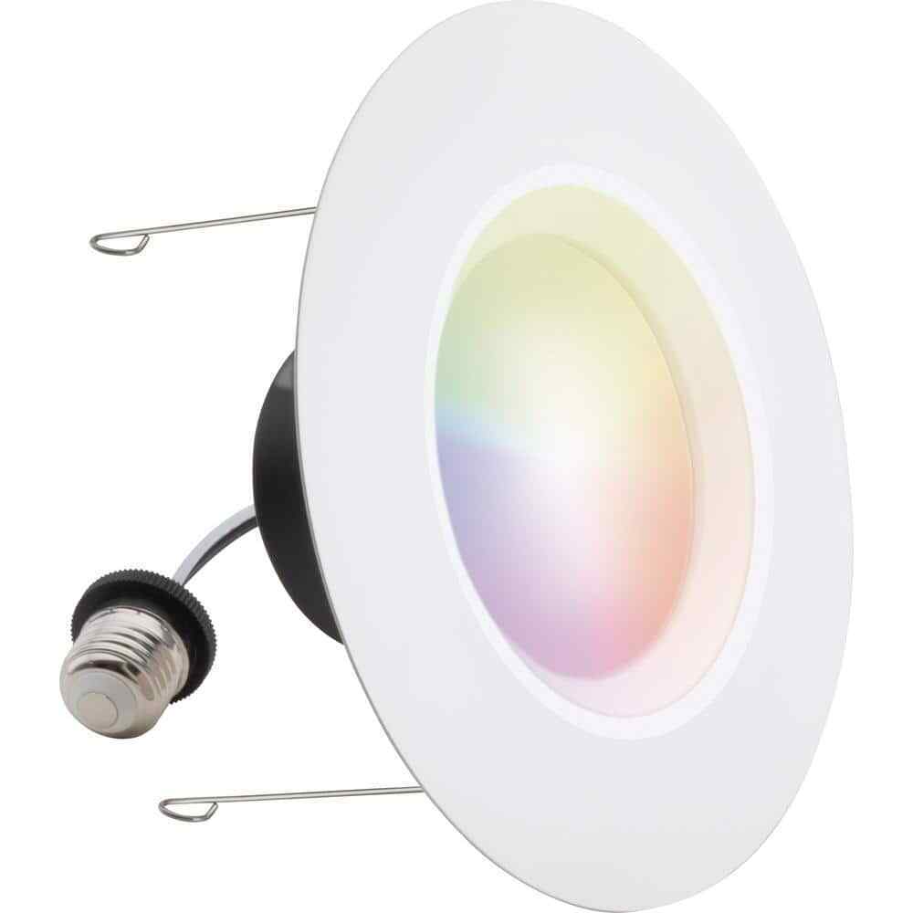 Select RB 6 in. Smart Tunable CCT Color Changing Recessed Light Trim 4-Pack