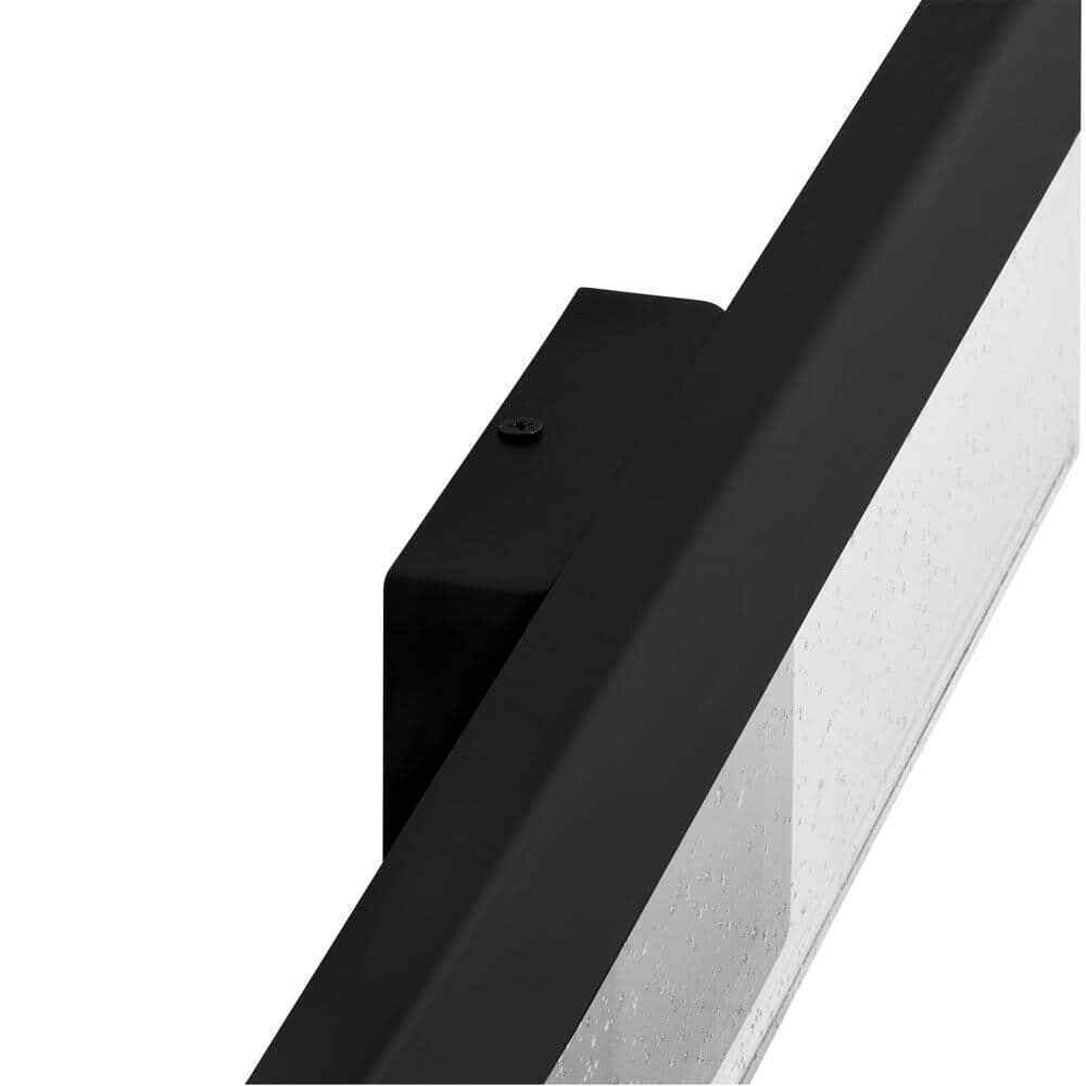 Hampton Bay Havelock 22.7 in. Black Integrated LED Bathroom Vanity Light Bar
