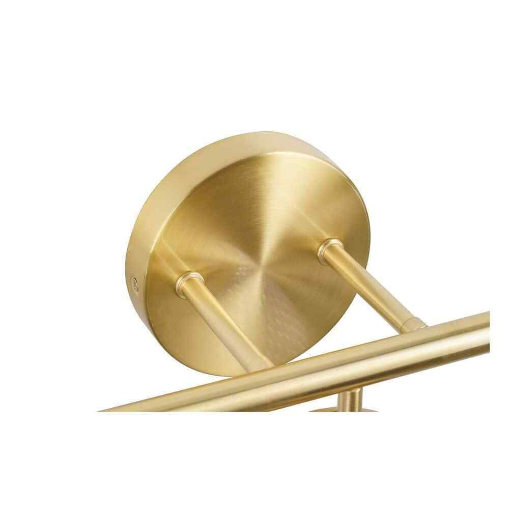 Hampton Bay Walsh 22 in. 3-Light Brass Vanity Light with Prismatic Glass Shades