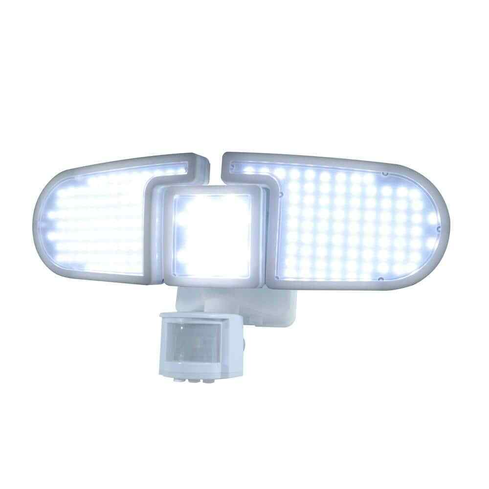 NATURE POWER White������Solar Motion Activated Integrated LED������Security������Flood������Light