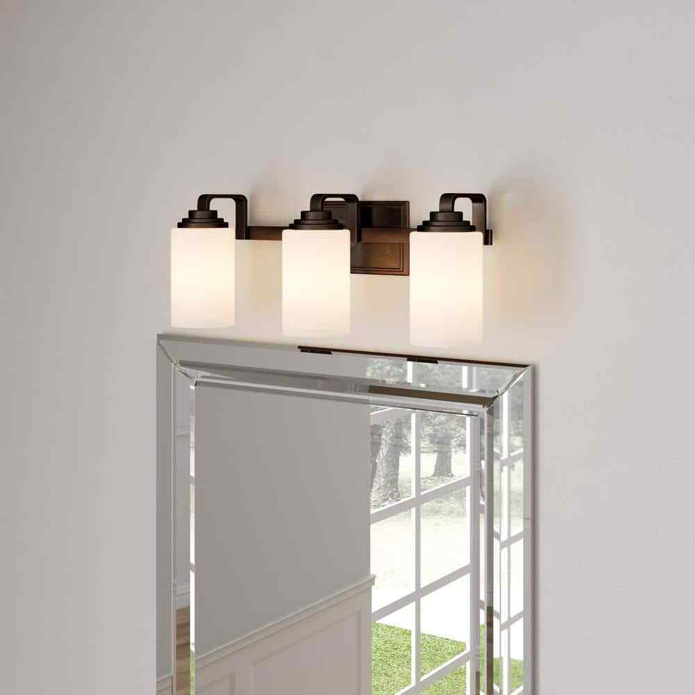 Hampton Bay 3-Light Oil-Rubbed Bronze Vanity Light116880