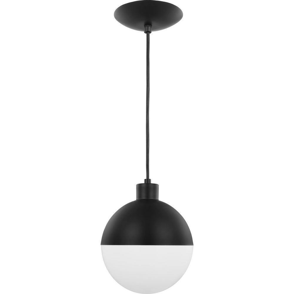 Progress Lighting Globe LED 1 Light Painted Black LED Outdoor Pendant Light