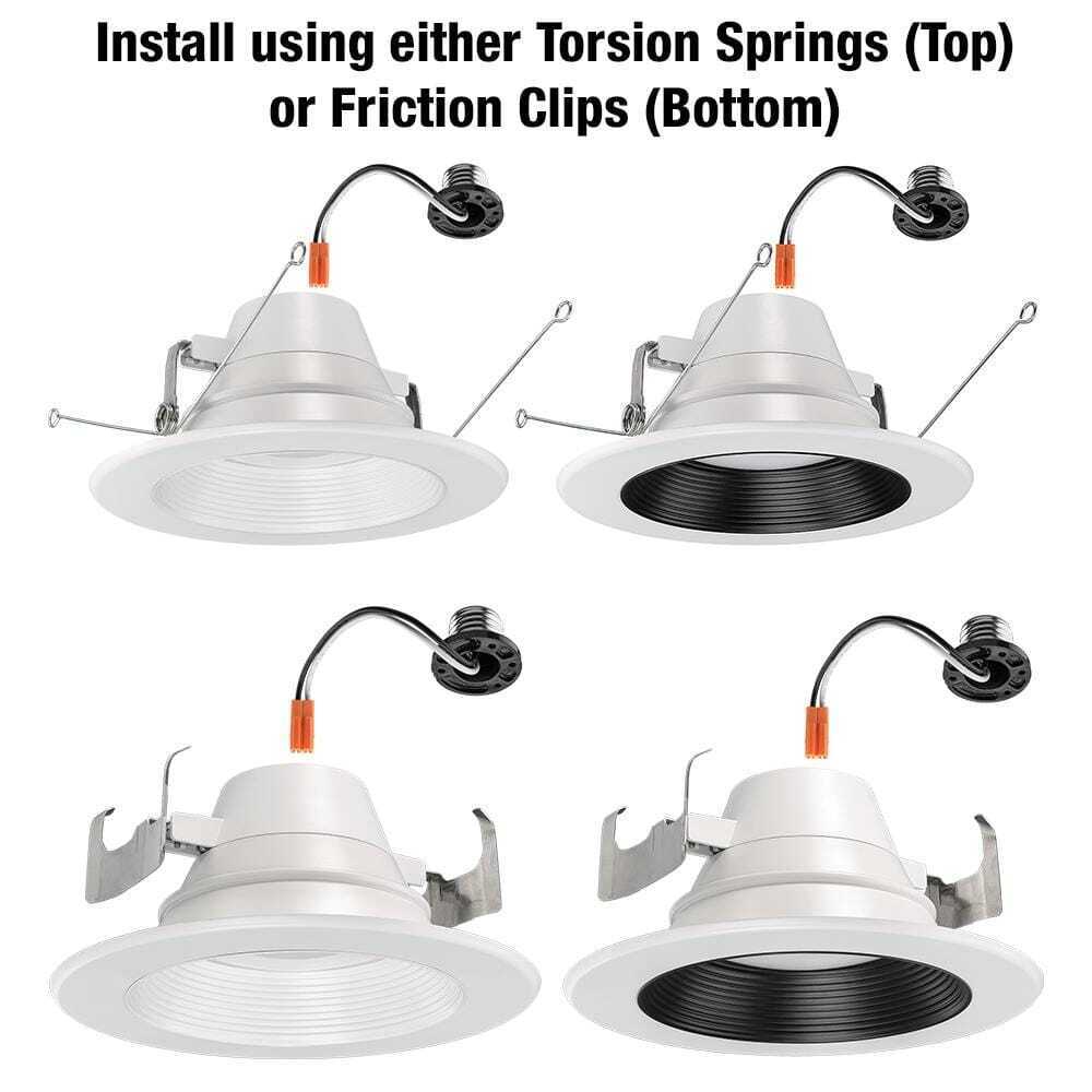 CE 6 in. CCT 30 Lighting Options Integrated Integrated LED Recessed Light Trim