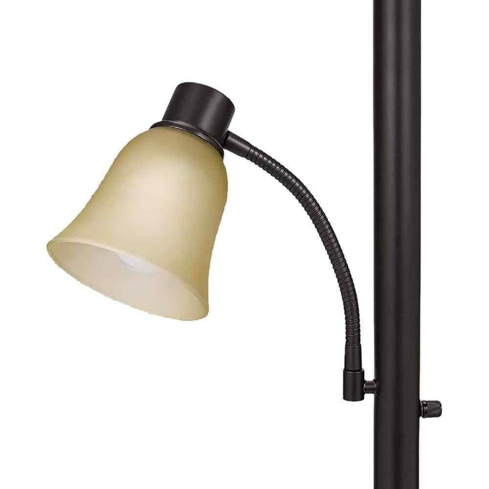Cresswell 71 in. Oil Rubbed Bronze Torchiere Floor Lamp w/ Reading Light