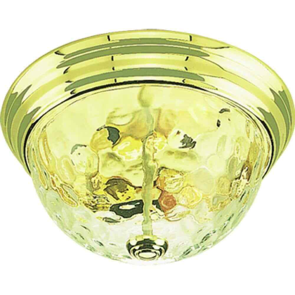 Volume Lighting 2-Light Polished Brass Flush Mount V7542-2