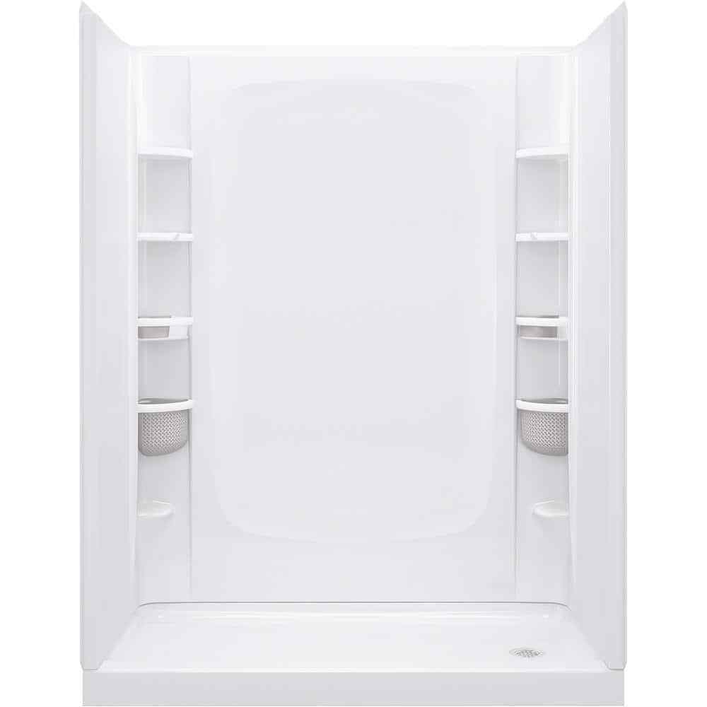 STERLING STORE+ 12-Piece Wall Mounted Shower Caddy in White Finish 88038700-0