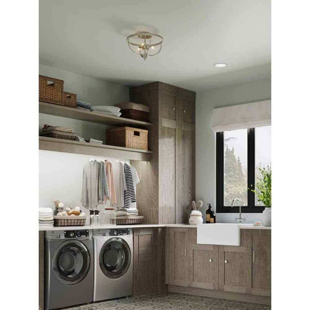 Progress Lighting 7 in. 3000K White Integrated LED Recessed Trim