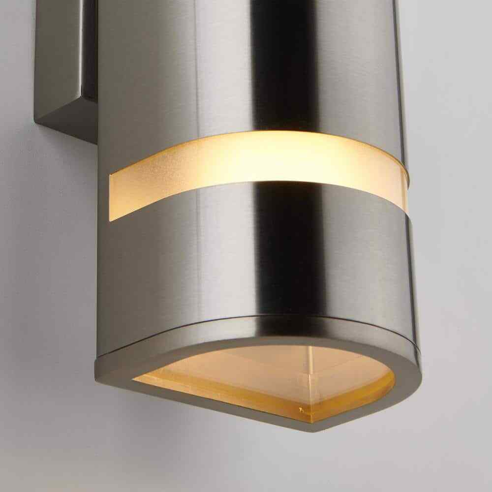Artika 3-Way Stream Stainless Steel Modern Hardwired Light Cylinder Sconce
