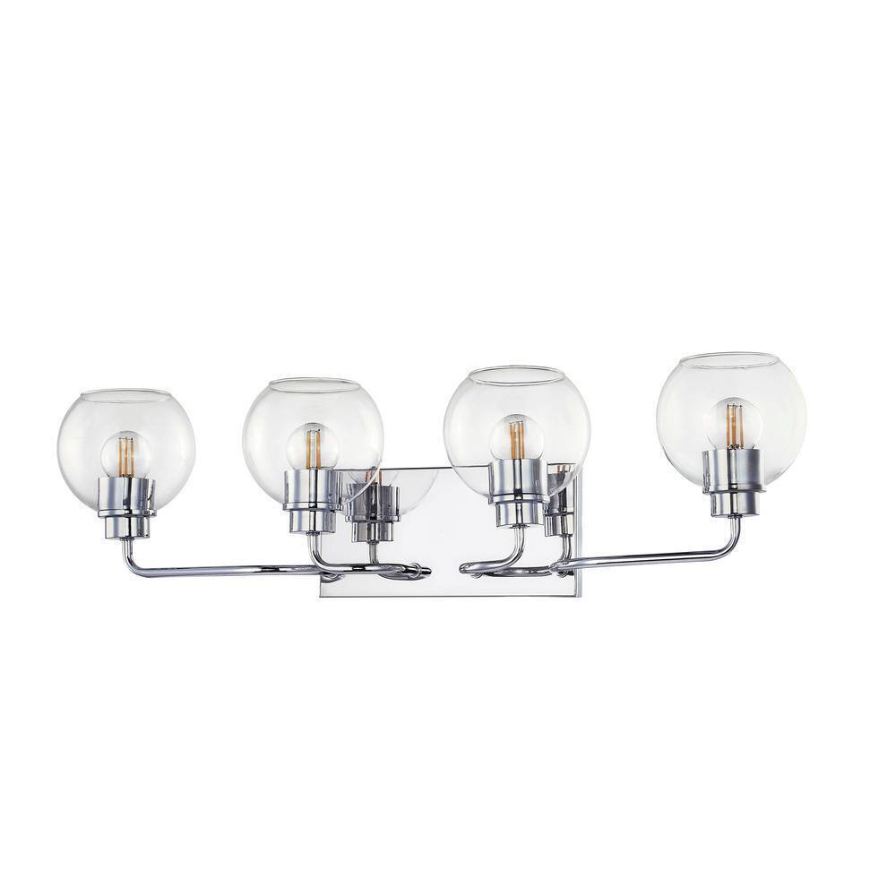 Hampton Bay Vista Heights 4 Light Polished Chrome Vanity Light HD-1862CH