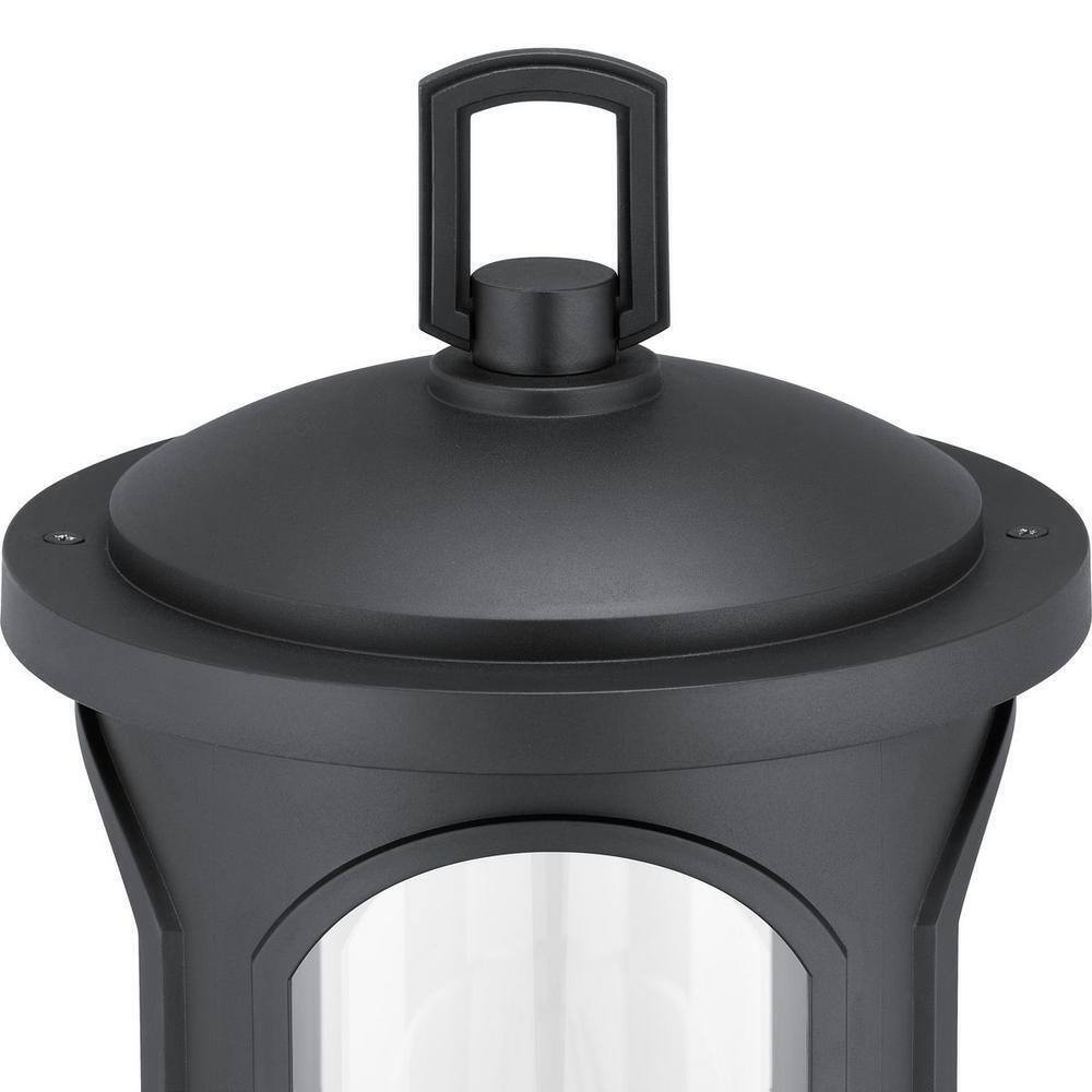 Progress Lighting Faywood 1-Light Matte Black Outdoor Post Lantern