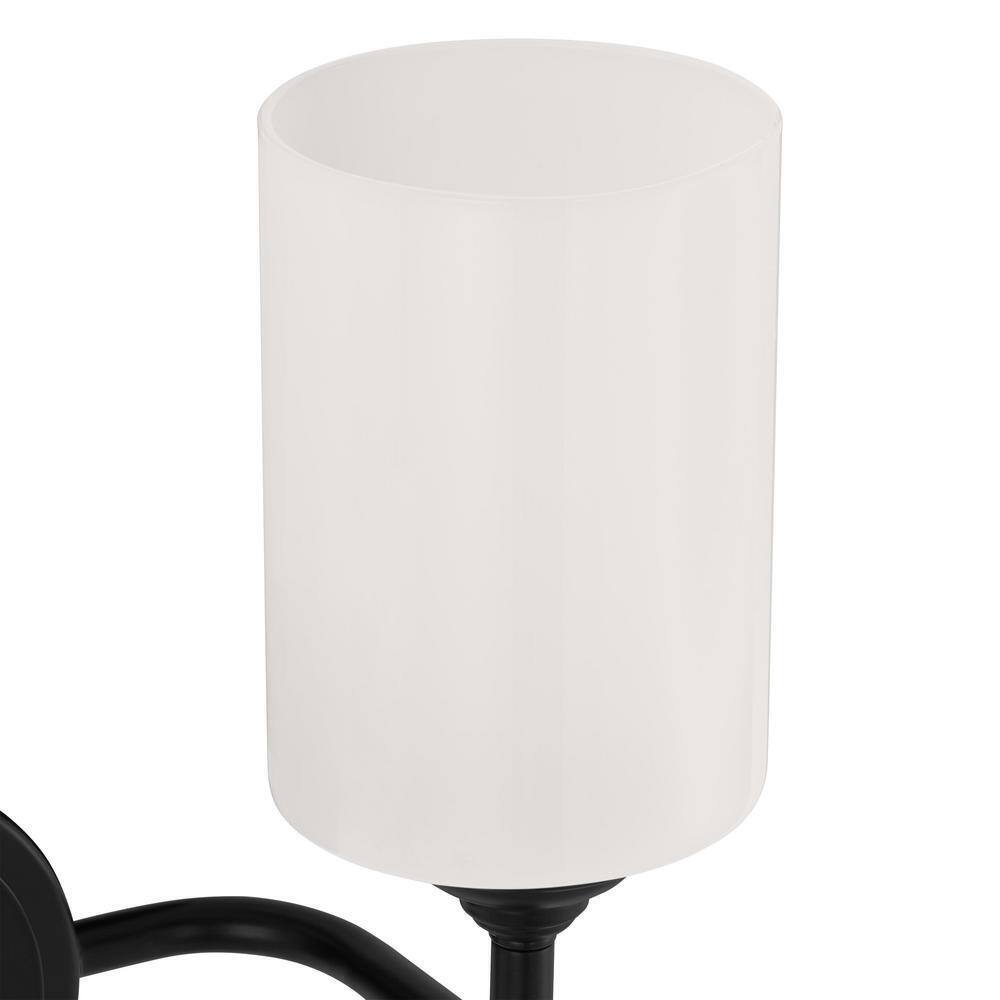 Home Decorators Collection Ayelen 13.5 in. 2-Light Matte Black Vanity Light