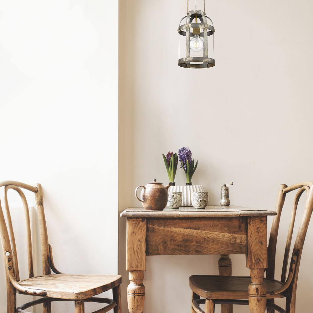 Golden Lighting Bavaria 1-Light Colonial Steel Lantern Pendant