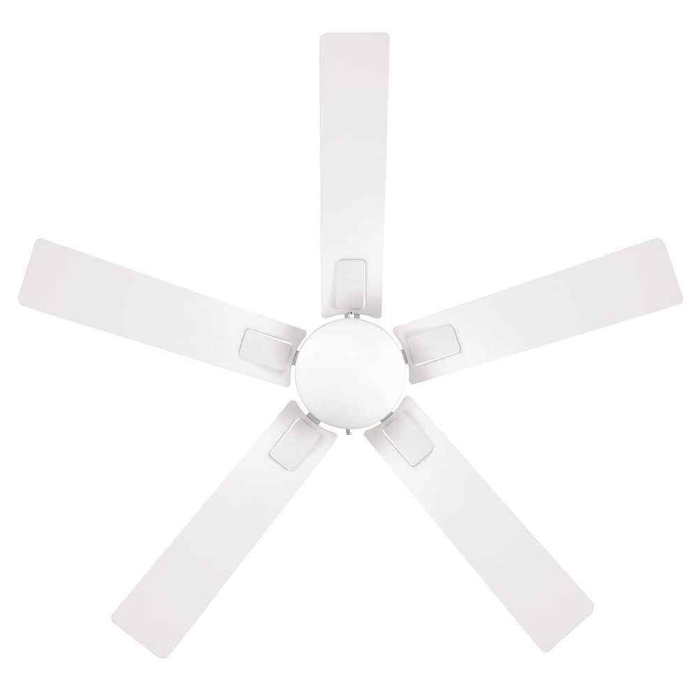 Hampton Bay 52" Corwin Indoor/Outdoor Matte White LED Ceiling Fan w/ Light Kit