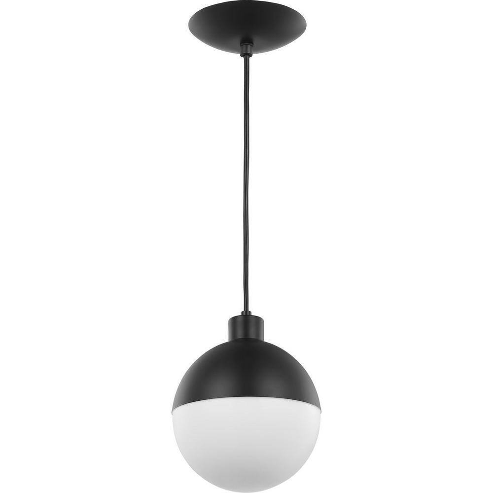 Progress Lighting Globe LED 1 Light Painted Black LED Outdoor Pendant Light