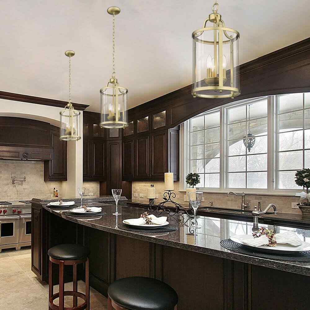 Golden Lighting Payton 3-Light Brushed Champagne Bronze Standard Pendant Light