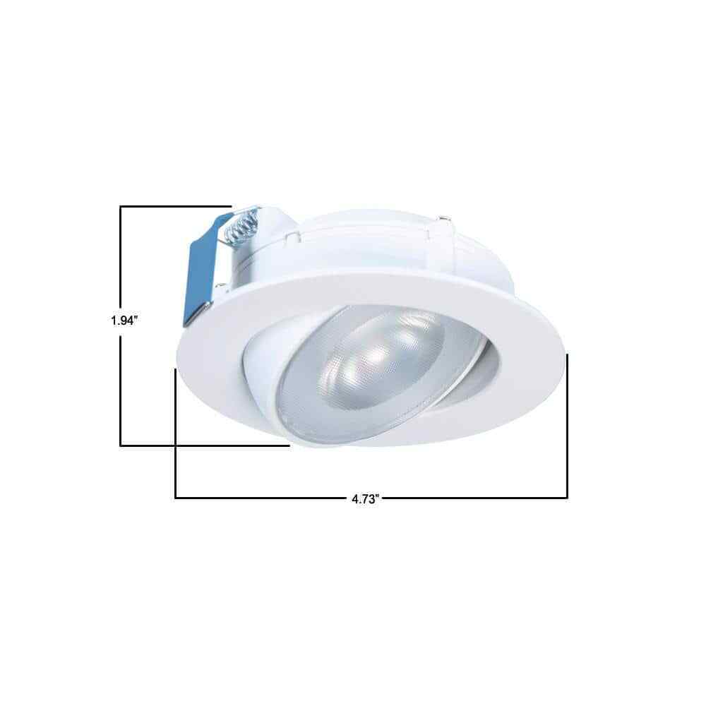 Halo HLA 4 in. Canless Recessed Narrow Beam Adjustable Gimbal Trim LED Kit